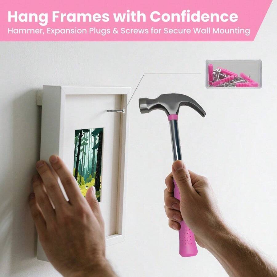 136-Piece Pink Household Tool Kit