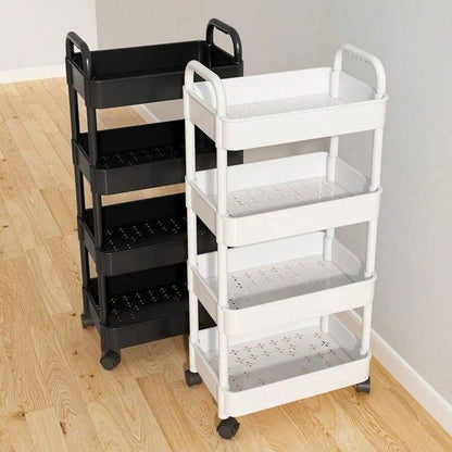 Rolling Storage Cart — Black or White