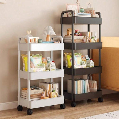 Rolling Storage Cart — Black or White