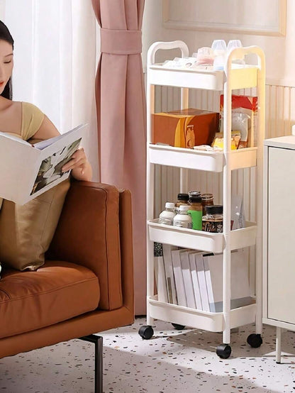 Rolling Storage Cart — Black or White