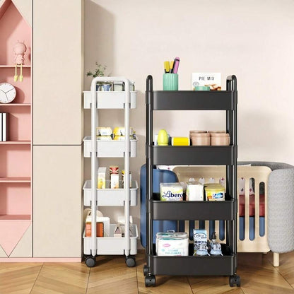 Rolling Storage Cart — Black or White