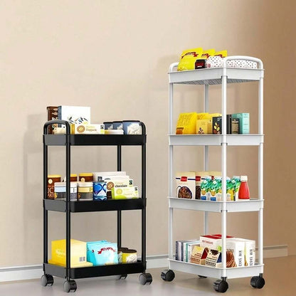Rolling Storage Cart — Black or White