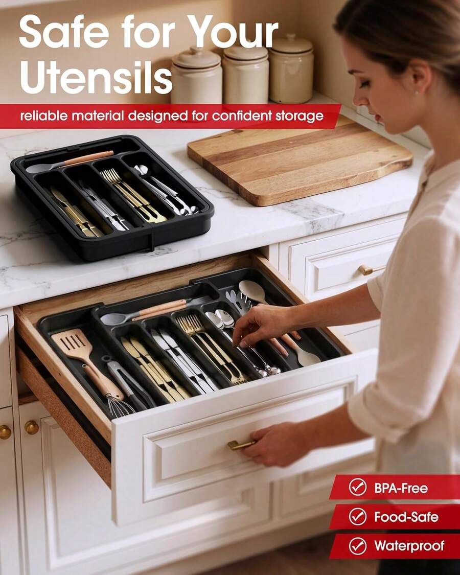Expandable Kitchen Drawer Organizer