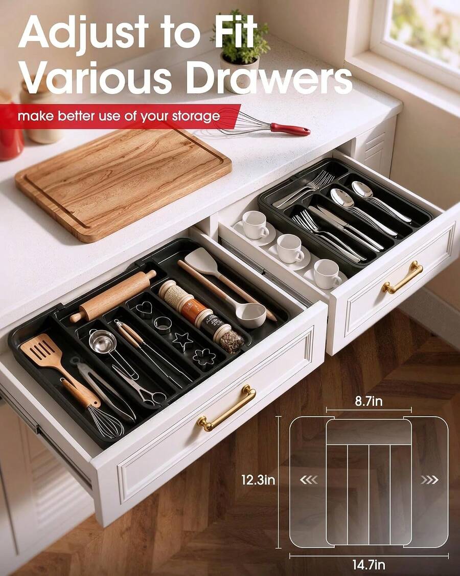 Expandable Kitchen Drawer Organizer